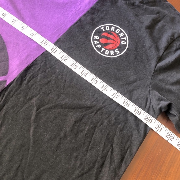NBA Toronto Raptors Colour block Tee ✨ Ladies Size L Long Fit - Picture 6 of 7